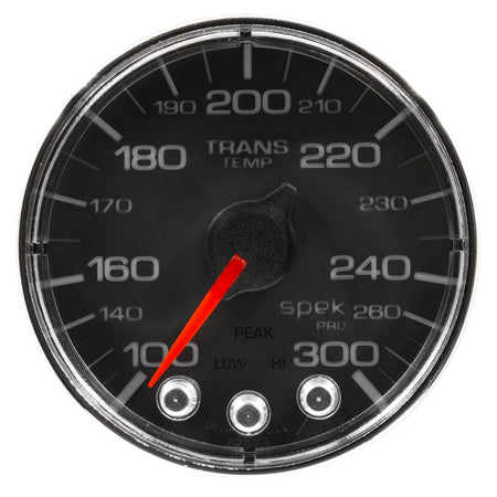 AutoMeter P346318 - GAUGE, WATER TEMP, 2 1/16", 300?F, STEPPER MOTOR W/PEAK & WARN, BLK/CHRM, SPEK 4