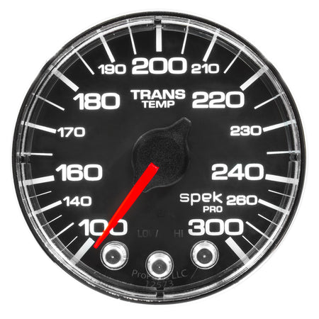 AutoMeter P346318 - GAUGE, WATER TEMP, 2 1/16", 300?F, STEPPER MOTOR W/PEAK & WARN, BLK/CHRM, SPEK 3