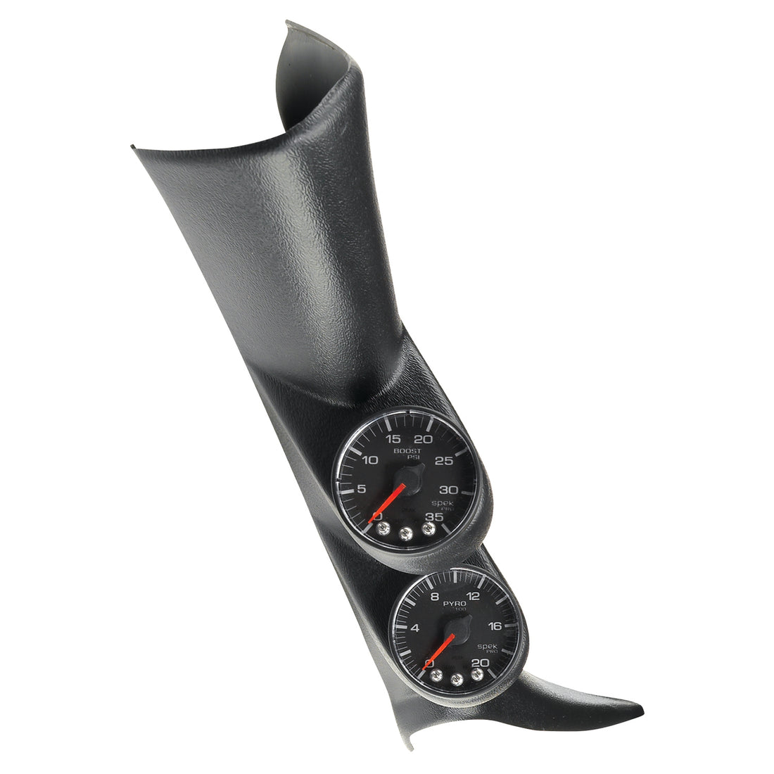 AutoMeter P72020 - DIESEL GAUGE KIT, A-PILLAR, GM 01-07, BOOST/EGT, 35PSI/2000?F, BLK, SPEK-PRO 3