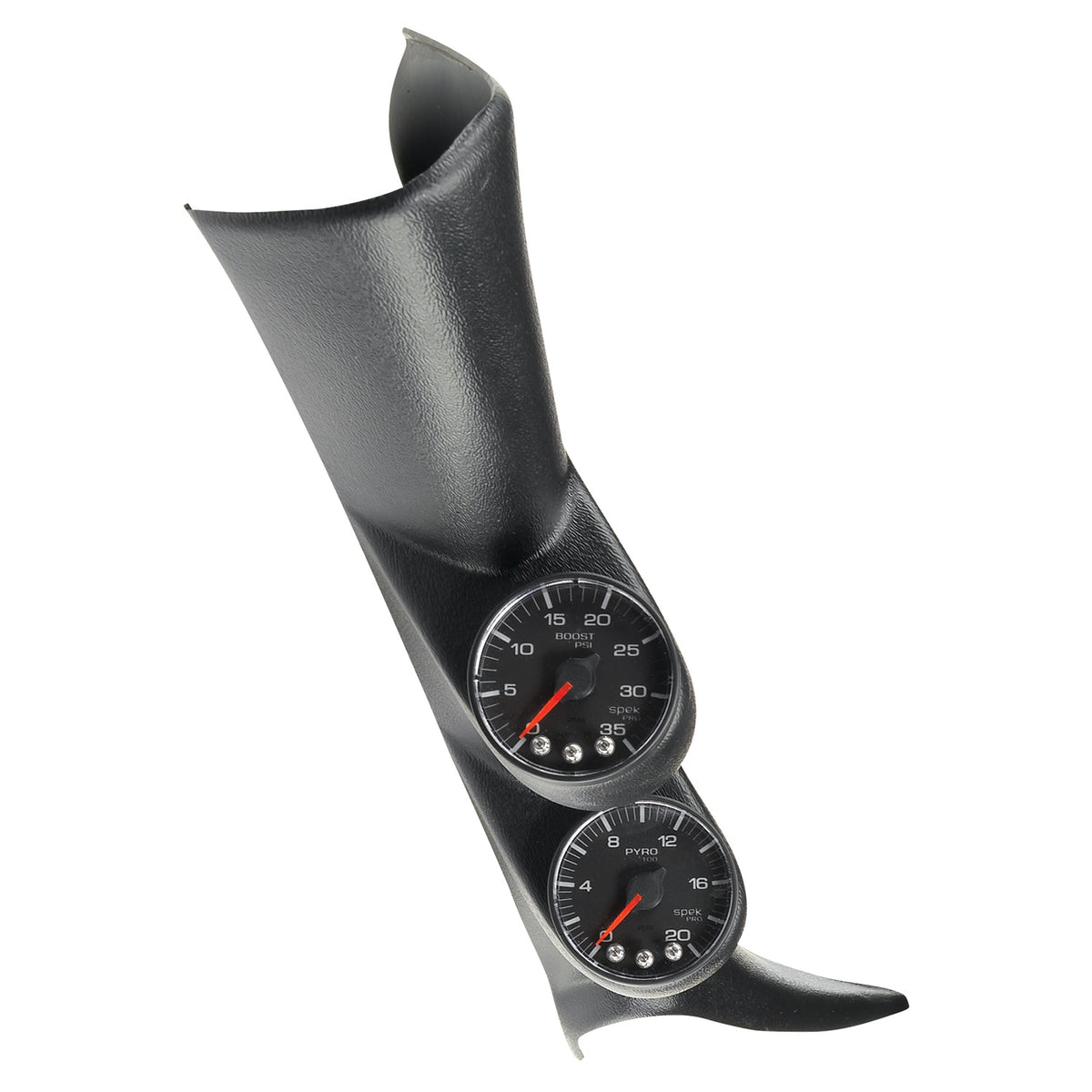 AutoMeter P72020 - DIESEL GAUGE KIT, A-PILLAR, GM 01-07, BOOST/EGT, 35PSI/2000?F, BLK, SPEK-PRO 3