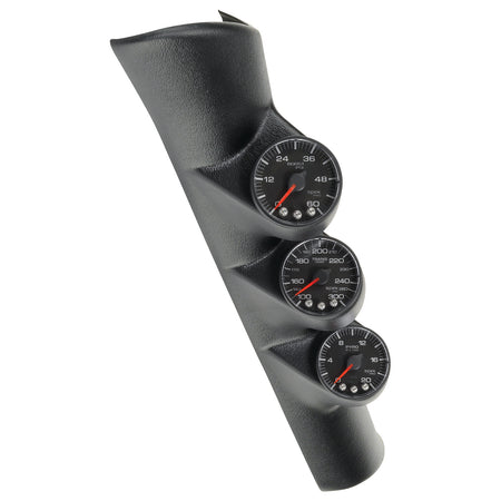AutoMeter P73000 - DIESEL GAUGE KIT, A-PILLR, RAM 98-02, BST/EGT/TRANS, 60PSI/2K?F/300?F, BLK, SPEK 3