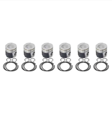 Industrial Injection PDM-3673CC - 2004.5-2007 5.9L Cummins Coated & Chamfered Piston Kit (std)
