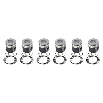 Industrial Injection PDM-3672CC - 2003-2004 5.9L Cummins Coated & Chamfered Piston Kit (std) 3