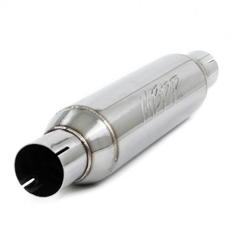 MBRP R1012 - Exhaust Resonator 2.5 Inch Inlet/Outlet 16 Inch Body 20 Inch Overall T304 Stainless Steel MBRP 2