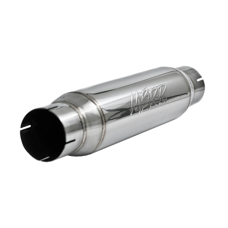 MBRP R1013 - Exhaust Resonator 3 Inch Inlet/Outlet16 Inch Body 20 Inch Overall T304 Stainless Steel MBRP 1