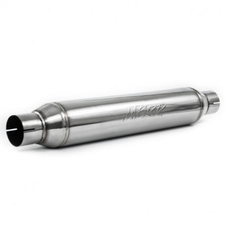 MBRP R1016 - Exhaust Resonator 2.5 Inch Inlet/Outlet 22 Inch Body 26 Inch Overall T304 Stainless Steel MBRP 2