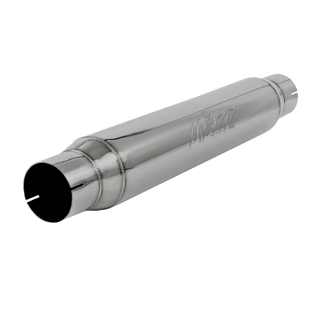 MBRP R1017 - Exhaust Resonator 3 Inch Inlet/Outlet 22 Inch Body 26 Inch Overall T304 Stainless Steel MBRP 1