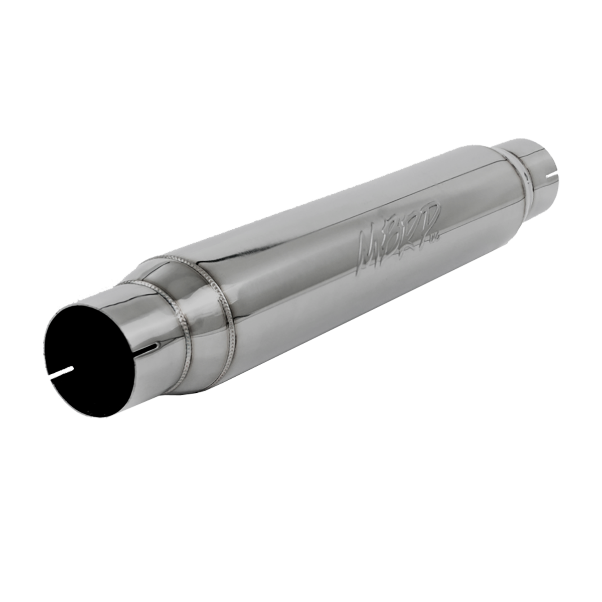 MBRP R1017 - Exhaust Resonator 3 Inch Inlet/Outlet 22 Inch Body 26 Inch Overall T304 Stainless Steel MBRP 1