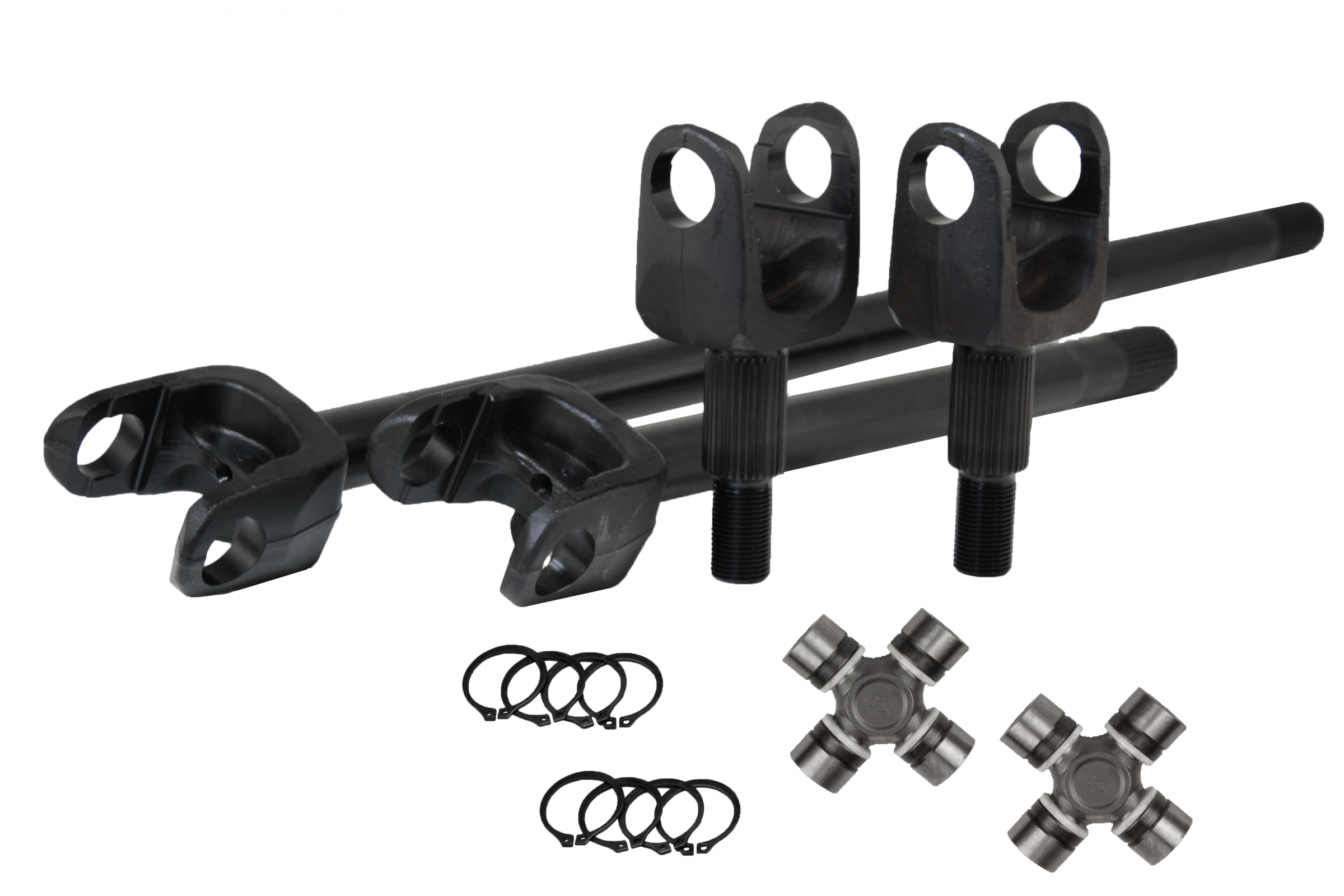Revolution Gear Driveline and Axles Revolution Gear RAK30-JK-30 - 2007-18 Wrangler JK Dana 30 30 Spline 4340 Chromoly USA Made Front Axle Kit Revolution Gear