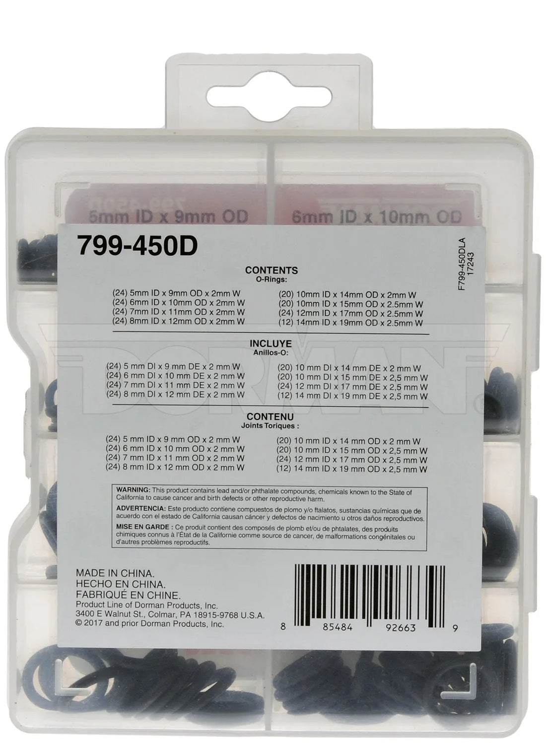 Dorman 799-450D O-Ring Assortment