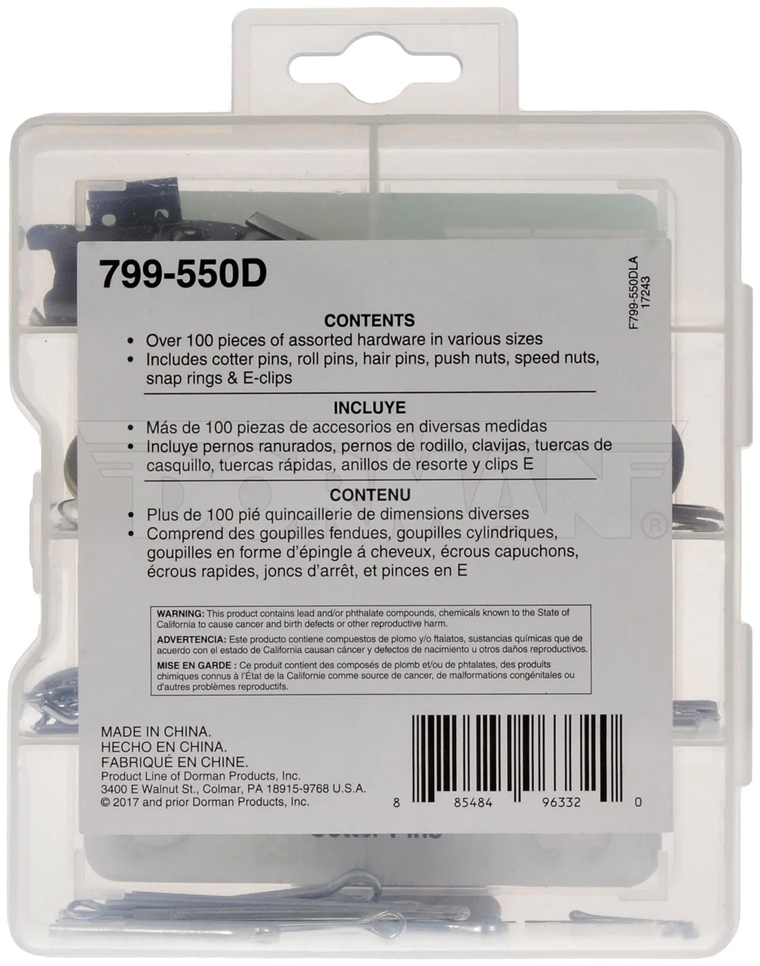 Dorman 799-550D General Maintenance Hardware Assortment