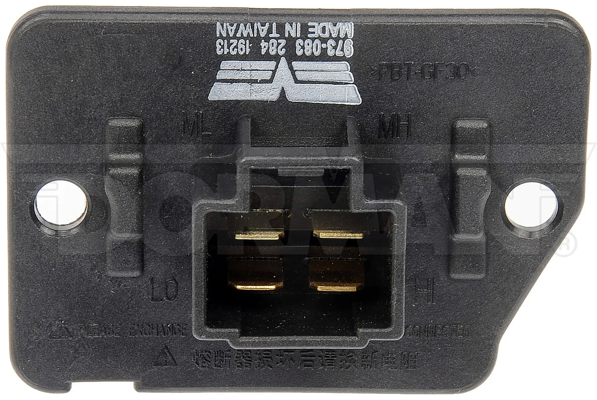Dorman 973-083 2019-2023 Hyundai Santa Fe HVAC Blower Motor Resistor Kit