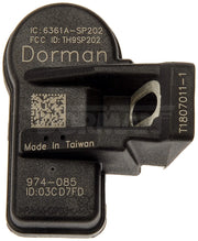 Dorman 974-085 2013-2019 Toyota RAV4 Tire Pressure Monitoring System (TPMS) Sensor