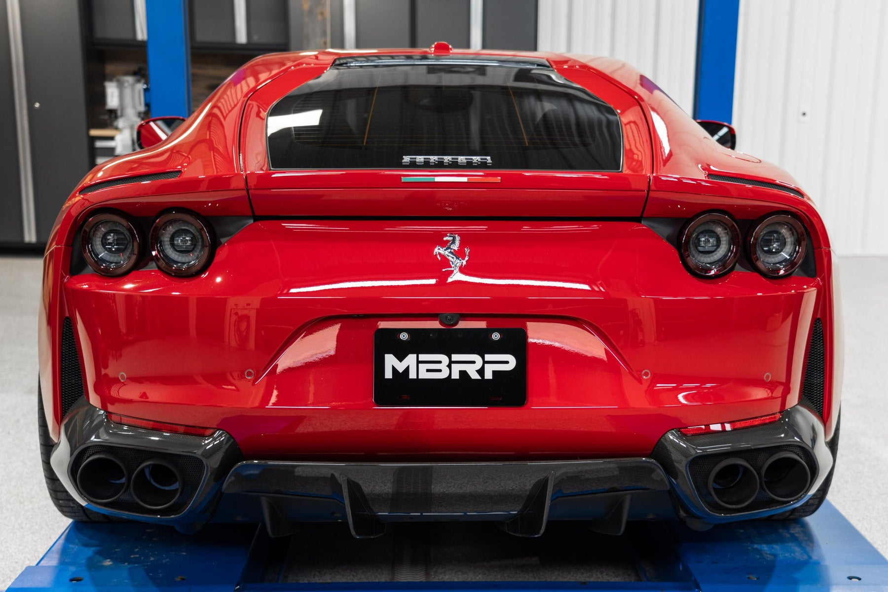 MBRP S3900304 - 12-21 Ferrari 812SF/ 812GTS F12 6.3L/6.5L V12 70mm X-Pipe Kit T304 Stainless Steel MBRP