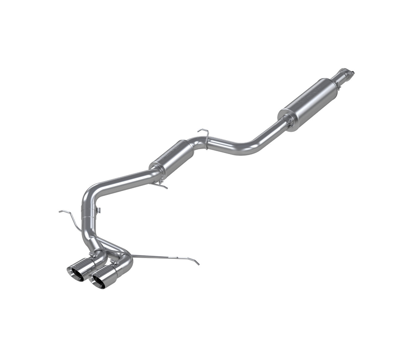 MBRP S4200304 - 3 Inch Cat Back Exhaust System Dual Center Outlet For 13-18 Ford Focus ST 2.0L EcoBoost T304 Stainless Steel MBRP