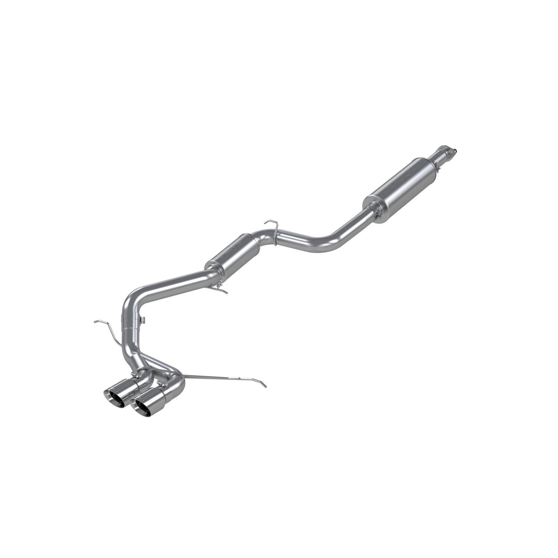MBRP S4200409 - 3 Inch Cat Back Exhaust System Dual Center Outlet For 13-18 Ford Focus ST 2.0L EcoBoost T409 Stainless Steel MBRP