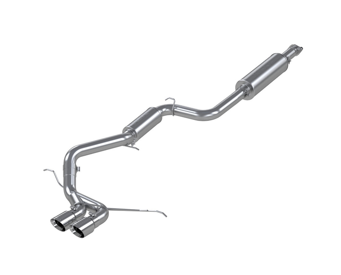 MBRP S4200AL - Aluminized Steel 3 Inch Cat Back Exhaust System Dual Center Outlet For 13-18 Ford Focus ST 2.0L EcoBoost MBRP