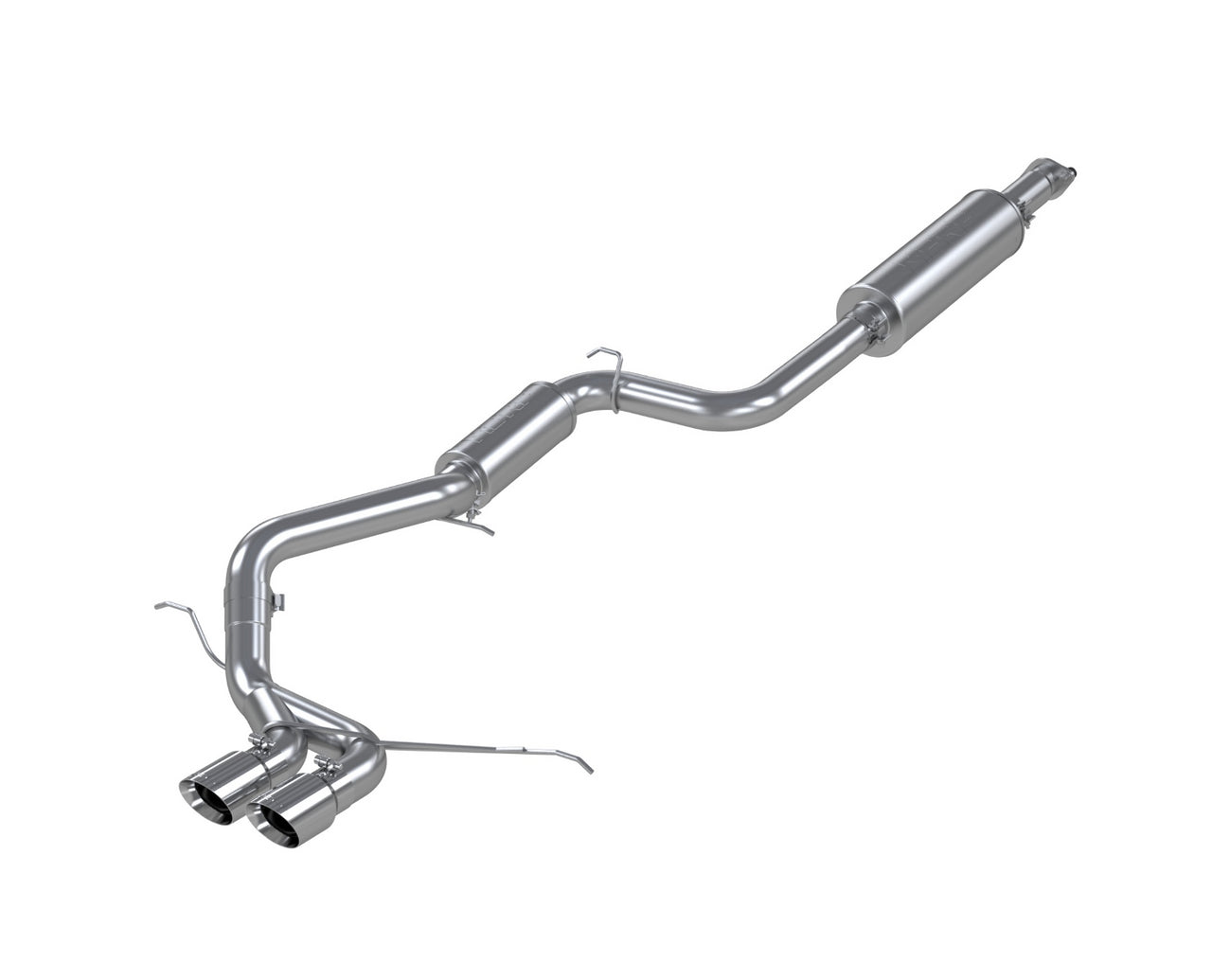 MBRP S4200AL - Aluminized Steel 3 Inch Cat Back Exhaust System Dual Center Outlet For 13-18 Ford Focus ST 2.0L EcoBoost MBRP