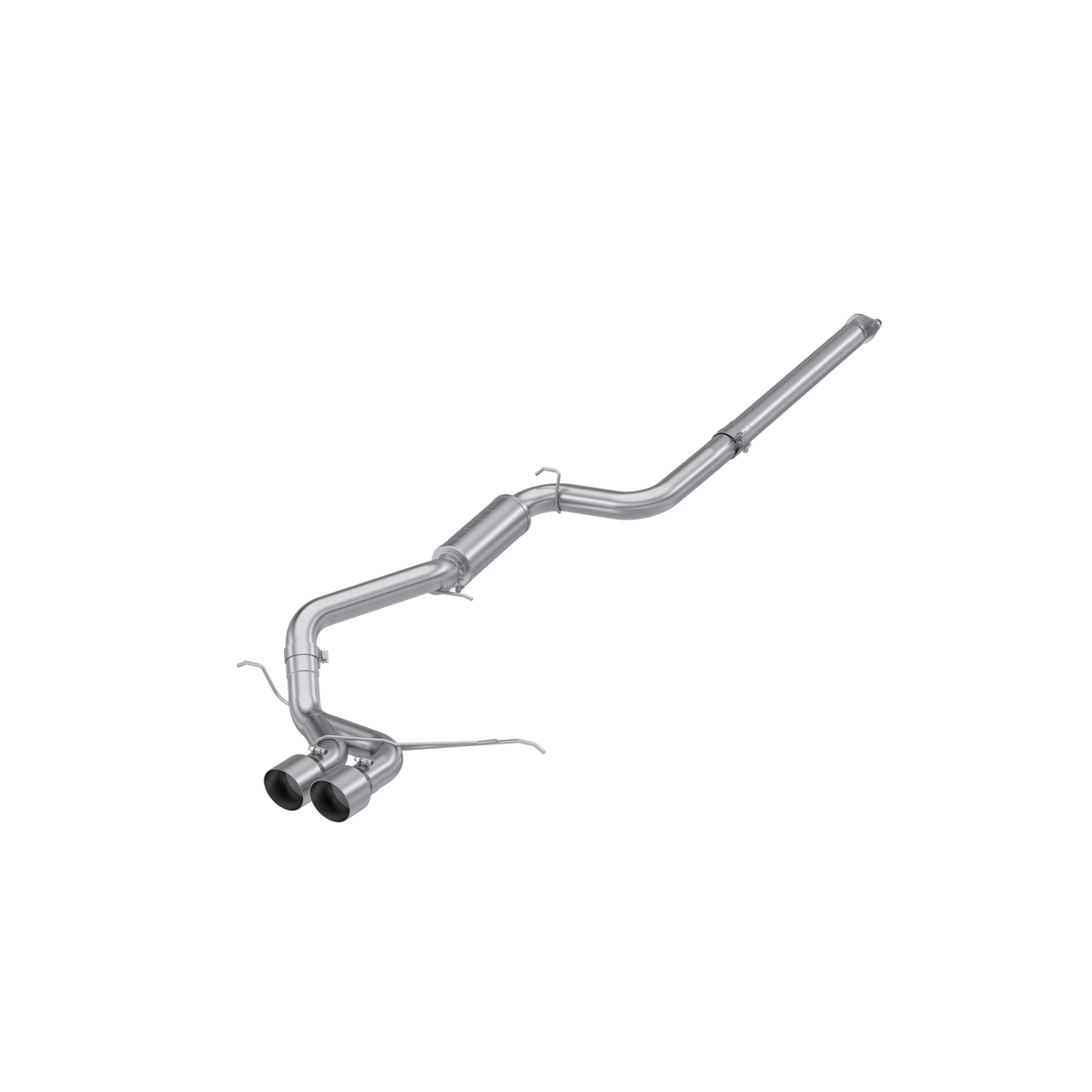 MBRP S4201AL - 2013-2018 Ford Focus ST 2.0L EcoBoost Aluminized Steel 3 Inch Cat-Back Dual Center Outlet Race Profile MBRP 1