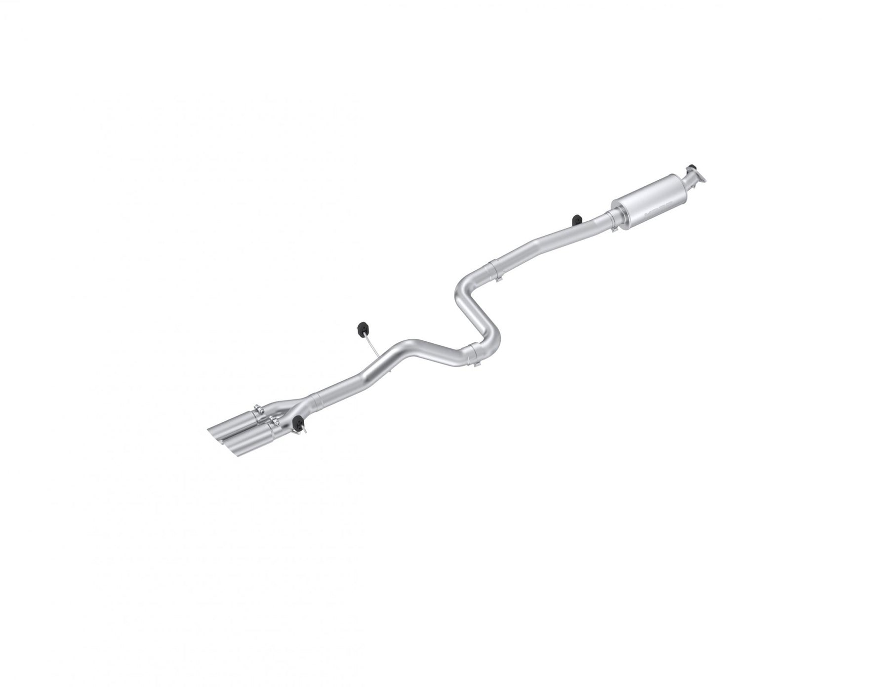 MBRP S4202409 - 3 Cat Back Exhaust System Dual Outlet For 14-19 Ford Fiesta 1.6L EcoBoost T409 Stainless Steel MBRP