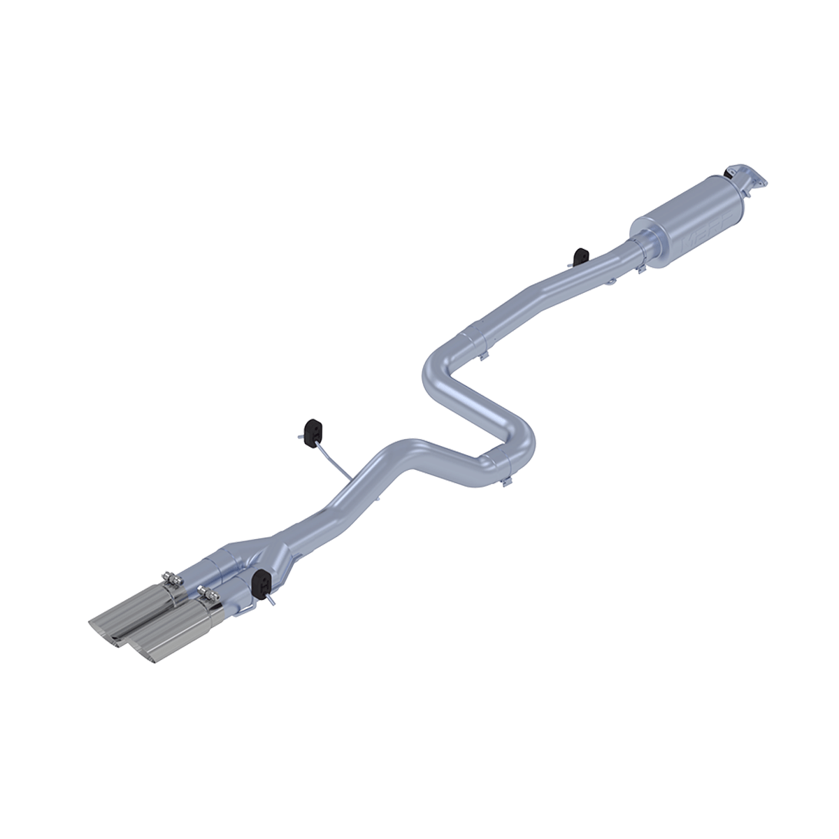 MBRP S4202AL - 3 Inch Cat Back Exhaust System Dual Outlet For 14-19 Ford Fiesta 1.6L EcoBoost Aluminized Steel MBRP