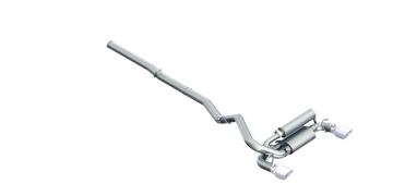 MBRP S4203409 - 3 Inch Cat Back Exhaust System Dual Outlet For 16-18 Ford Focus RS T409 Stainless Steel MBRP