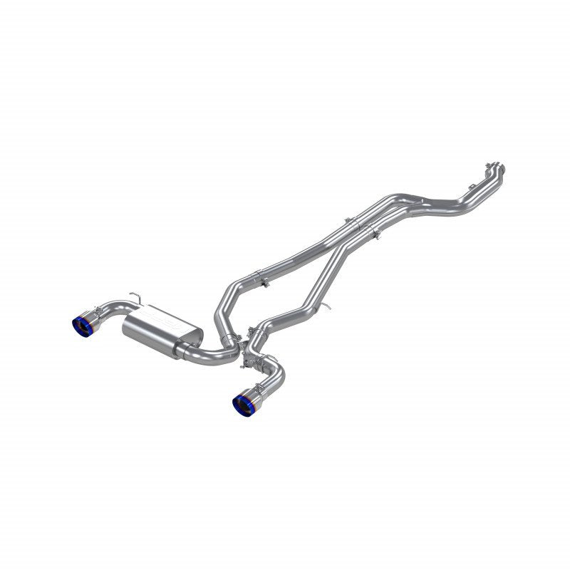 MBRP S43003BE T304 Stainless Steel 3 inch Cat-Back Dual Rear Outlet Burnt End Tips