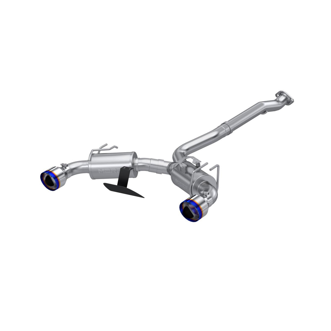 MBRP S43023BE Armor Pro T304 Stainless Steel 3 Inch Cat-Back Dual Split Rear with Burnt End Tips