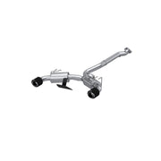 MBRP S43023CF T304 Stainless Steel 3 Inch Cat-Back Dual Split Rear Carbon Fiber Tips