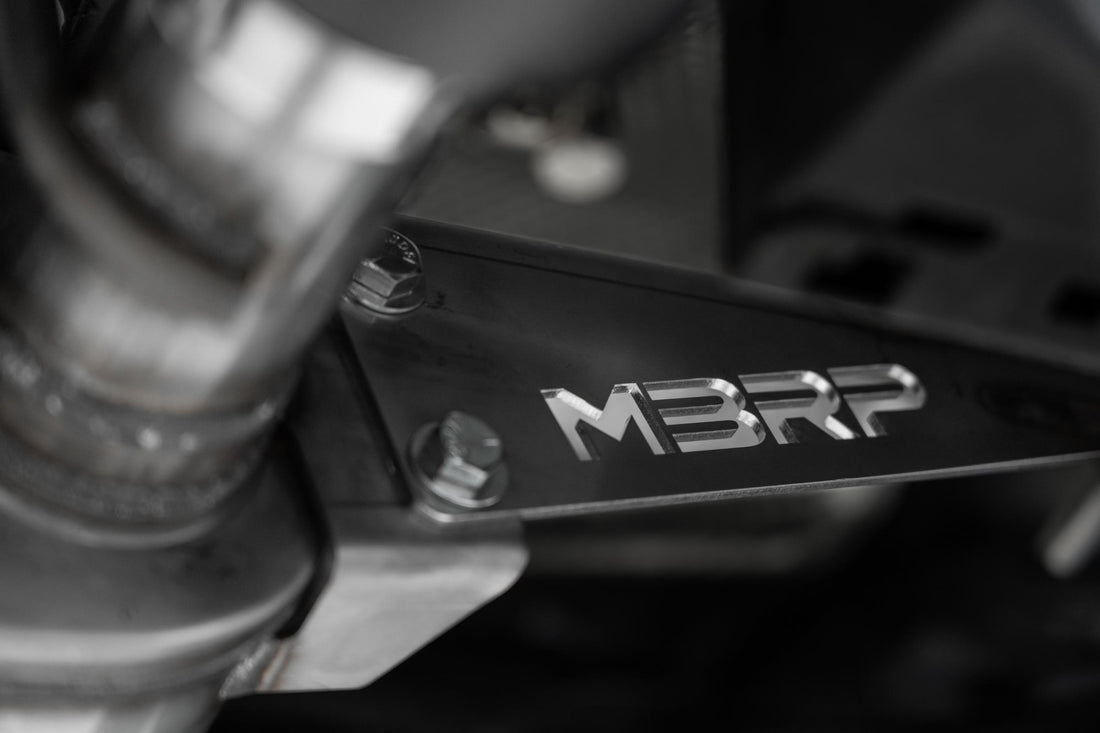 MBRP S43033BE Armor Pro T304 Stainless Steel 3 Inch Cat-Back Dual Center Rear Exit Burnt End Tips