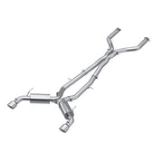 MBRP S4400304 - 3 Inch Cat Back Exhaust System Dual Rear For 16-24 Infiniti Q50 3.0L RWD/AWD T304 Stainless Steel MBRP