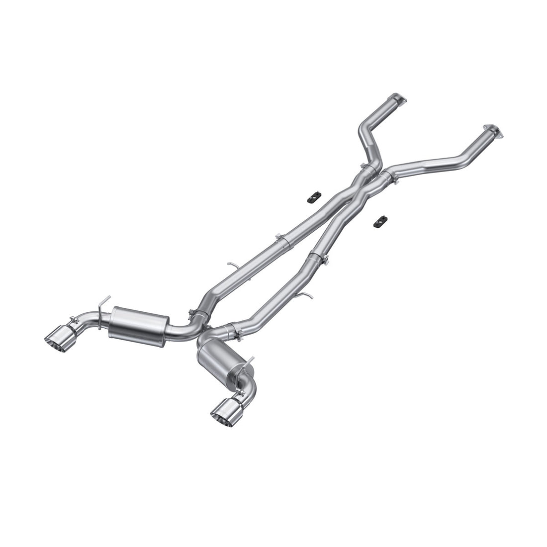 MBRP S4404304 - 3 Inch Cat Back Exhaust System Dual Rear For 17-22 Infiniti Q60 3.0L RWD/AWD T304 Stainless Steel MBRP