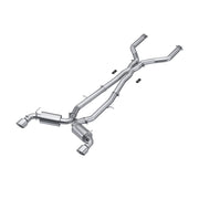 MBRP S4404304 - 3 Inch Cat Back Exhaust System Dual Rear For 17-22 Infiniti Q60 3.0L RWD/AWD T304 Stainless Steel MBRP
