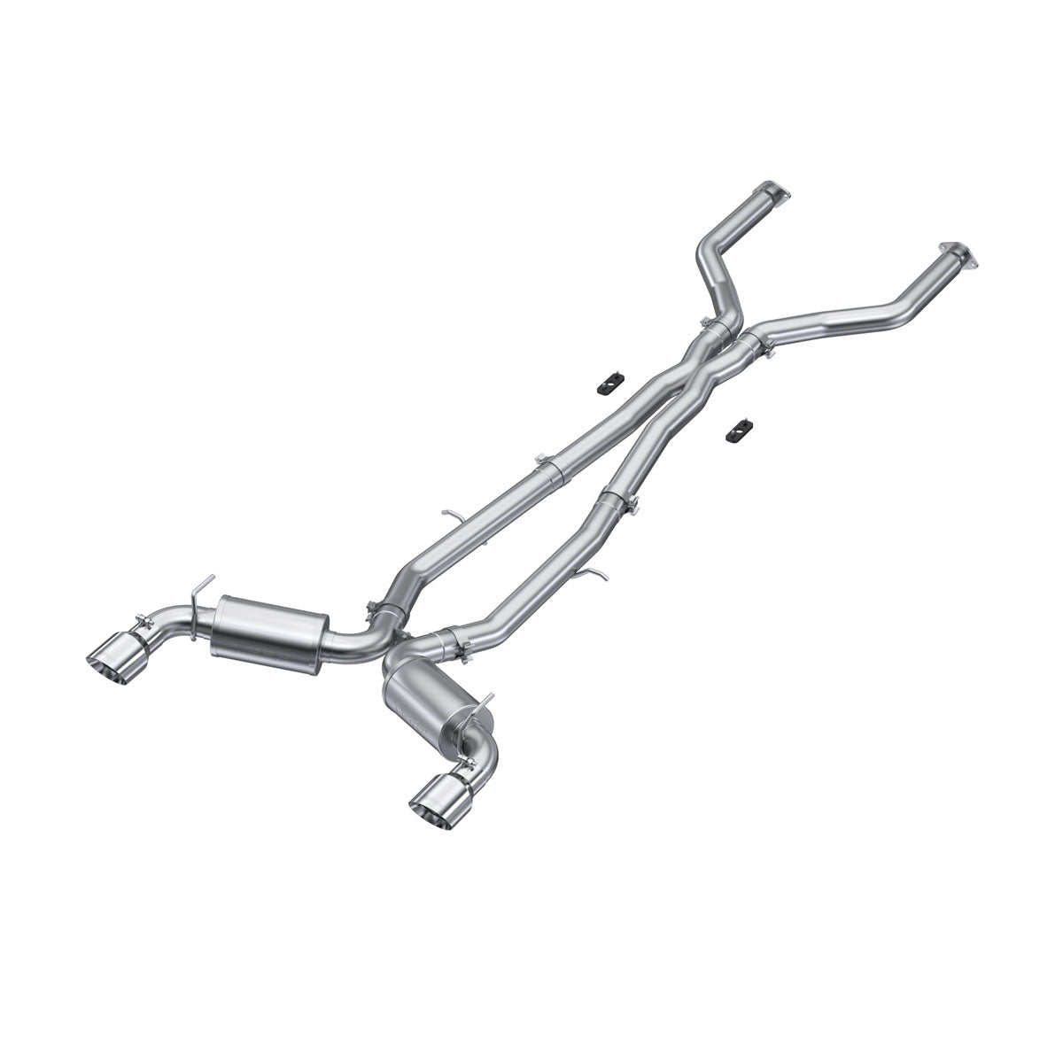 MBRP S4404304 - 3 Inch Cat Back Exhaust System Dual Rear For 17-22 Infiniti Q60 3.0L RWD/AWD T304 Stainless Steel MBRP