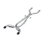 MBRP S44043CF - 3 Inch Cat Back Exhaust System Dual Rear For 17-22 Infiniti Q60 3.0L RWD/AWD T304 Stainless Steel With Carbon Fiber Tips MBRP 1
