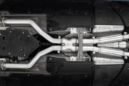 MBRP S4405304 - 2016-2024 Infiniti Q50 3.0L 3 Inch Cat-Back Dual Split Rear Exit Tour Version T304 Stainless Steel MBRP 2