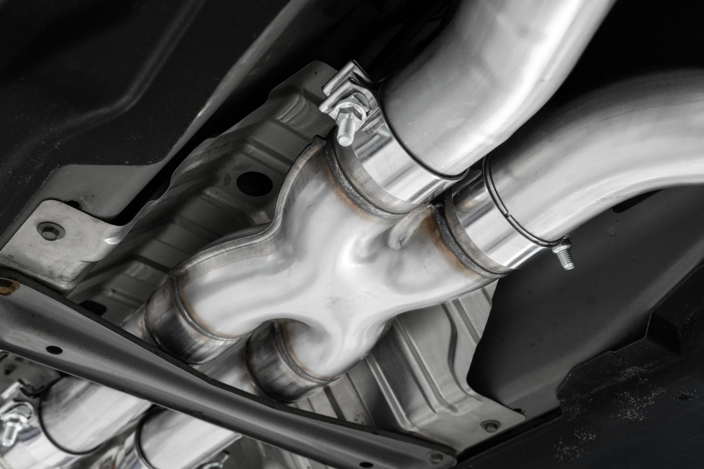 MBRP S4405304 - 2016-2024 Infiniti Q50 3.0L 3 Inch Cat-Back Dual Split Rear Exit Tour Version T304 Stainless Steel MBRP 3