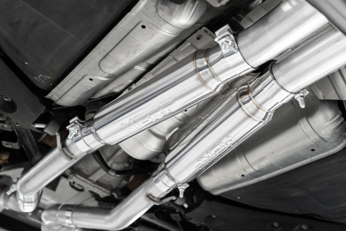 MBRP S4406304 - 2017-2022 Infiniti Q60 3.0L 3 Inch Cat-Back Dual Split Rear Exit Tour Version T304 Stainless Steel MBRP 5