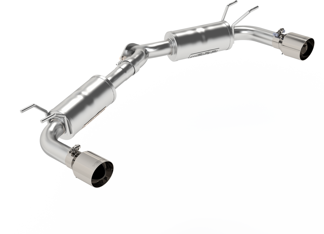 MBRP S4450304 Armor Pro T304 Stainless Steel 2.5 Inch Axle-Back Dual Split Rear Street Profile