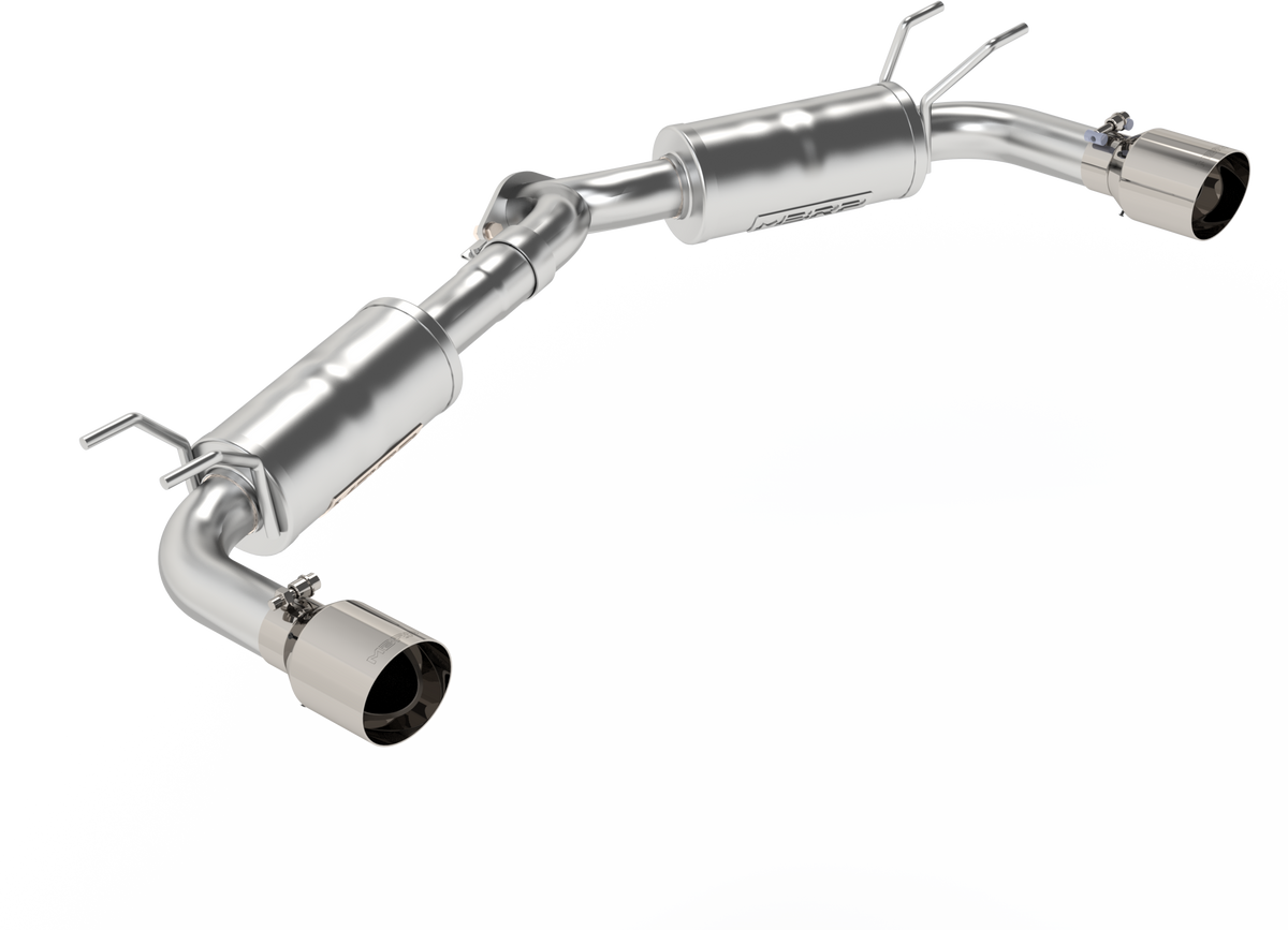 MBRP S4450304 Armor Pro T304 Stainless Steel 2.5 Inch Axle-Back Dual Split Rear Street Profile