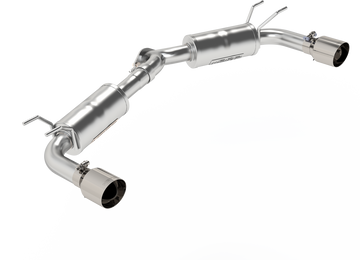 MBRP S4450304 Armor Pro T304 Stainless Steel 2.5 Inch Axle-Back Dual Split Rear Street Profile