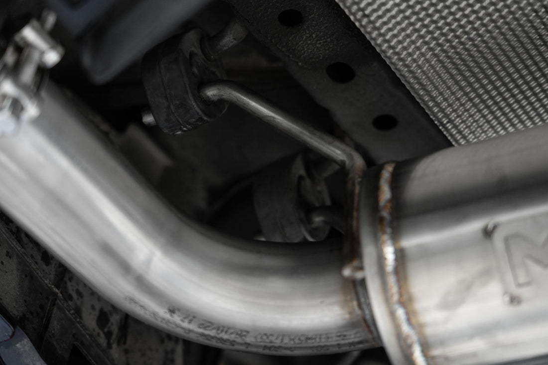 MBRP S4450304 Armor Pro T304 Stainless Steel 2.5 Inch Axle-Back Dual Split Rear Street Profile