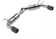 MBRP S44503CF Armor Pro T304 Stainless Steel 2.5 Inch Axle-Back Dual Split Rear Carbon Fiber Tips Street Profile