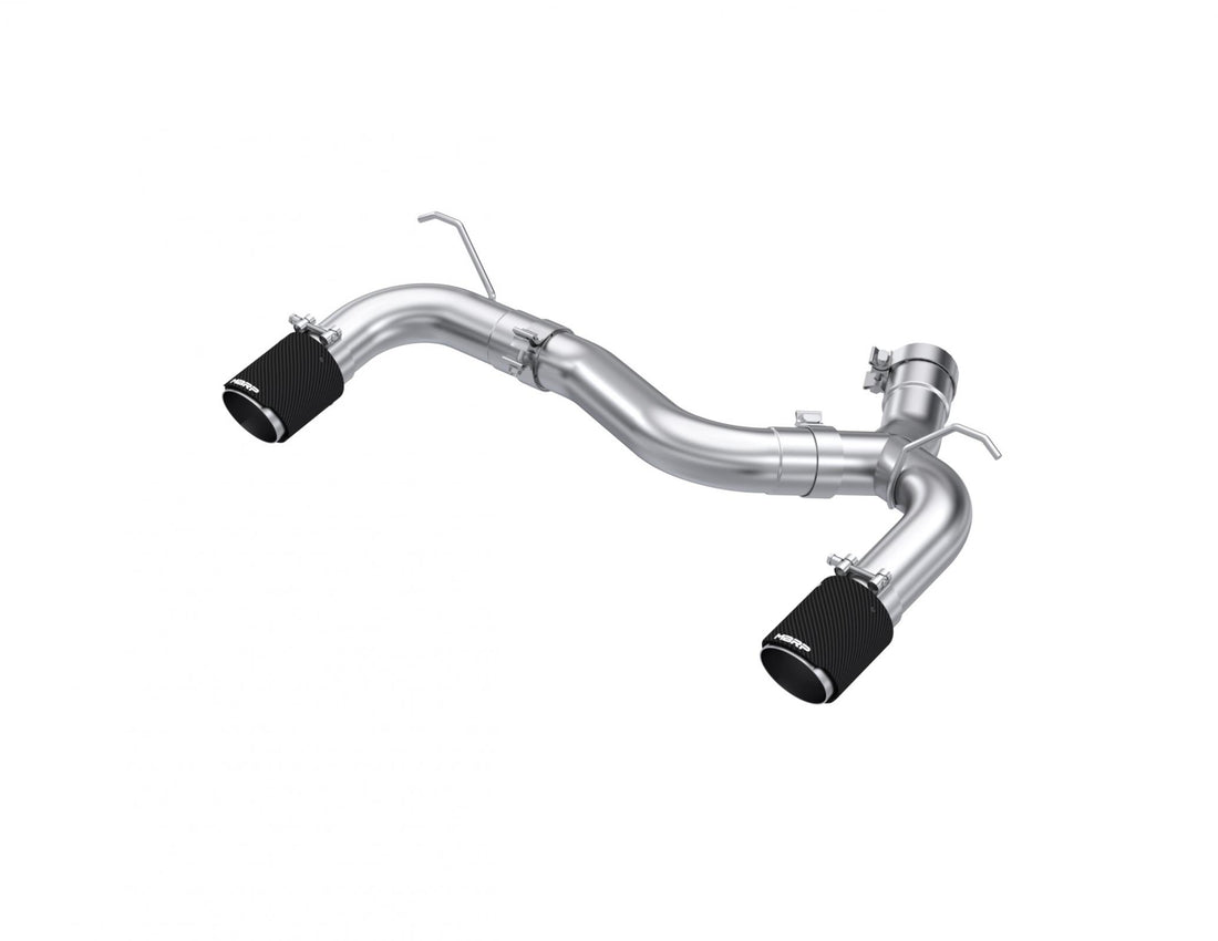 MBRP S45003CF - 2017-2021 BMW M240i 3.0L 3.0 Inch Axle-Back Dual Rear Exit T304 Stainless Steel with Carbon Fiber Tips MBRP