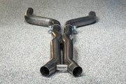 MBRP S4501304 - 2021-Up BMW M4 G82/ M3 G80 3.0L Coupe and Sedan T304 Stainless Steel 3 Inch Resonator Bypass X-Pipe MBRP