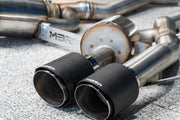 MBRP S45033CF T304 Stainless Steel 3 Inch Axle-Back Quad Rear Exit Carbon Fiber Tips