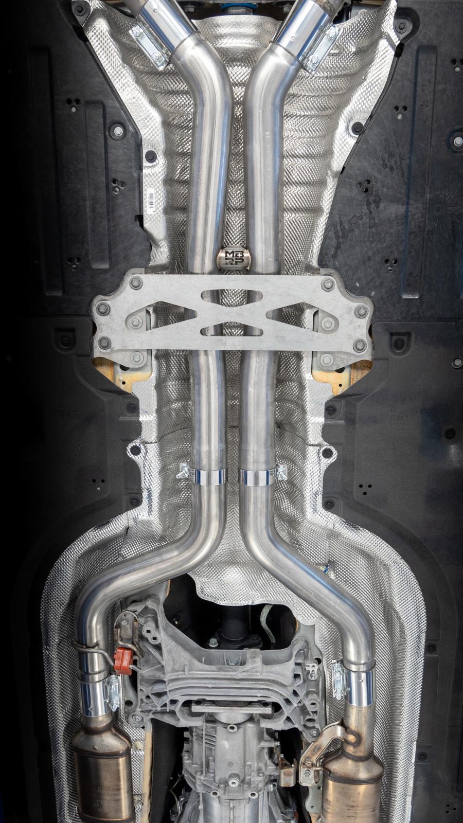MBRP S4504304 - 2023-Up BMW M2 G87 3.0L Armor Pro T304 Stainless Steel 3-Inch Resonator Bypass MBRP 2