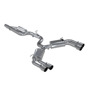 MBRP S4601304 - Audi 3 Inch Cat back Dual Rear Armor Pro Series For 15-20 Audi S3 MBRP