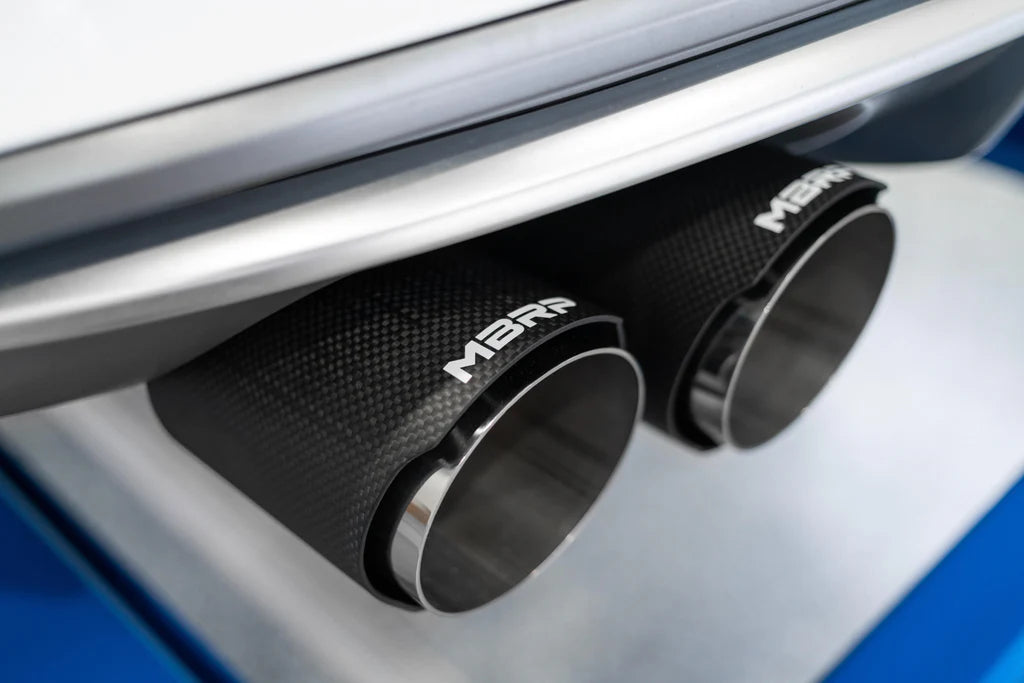 MBRP S46013CF - Audi 3 Inch Cat back Carbon Fiber Tips Armor Pro Series For 15-20 Audi S3 MBRP