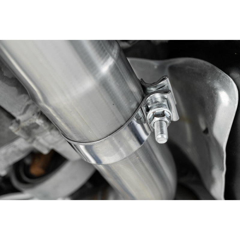 MBRP S46033CF - 2015-2019 Volkswagen Golf Armor Pro Series 3 Inch Cat Back Quad Split Rear T304 Stainless Steel with Carbon Fiber Tips Exhaust System MBRP 3